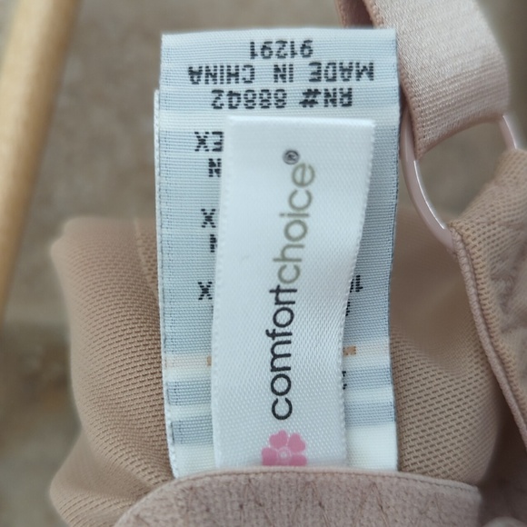 38C Comfort Choice Comfortchoice Front-Close Nude Lace Bra - Picture 8 of 10